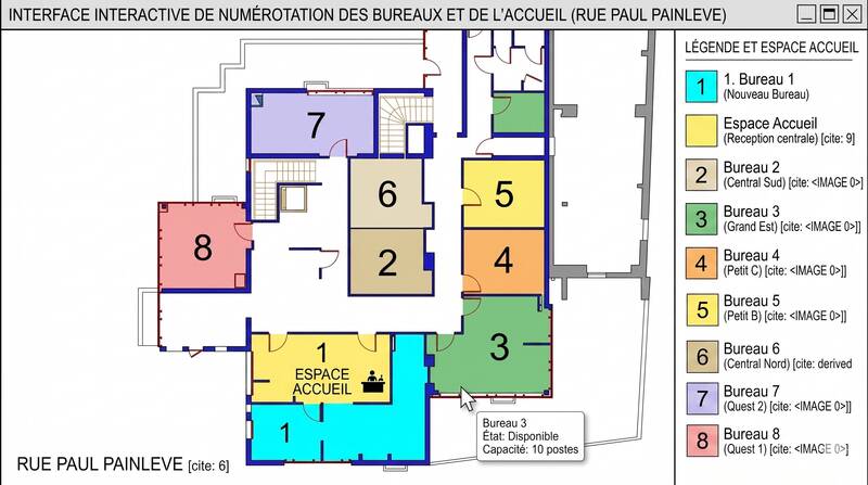 Plan des bureaux